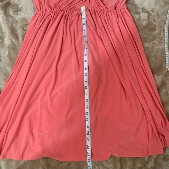 Asos Coral Cold Shoulder Cross Dress size 8 - Picture 5 of 8